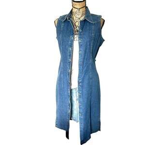 JESSE JEANS women’s VINTAGE Western Sleeveless Midi Jeans Dress - SIZE M